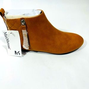 MaxMuxun Women's Ankle Boots Flat Low Heel Zipper/Chelsea Booties Winter Fall